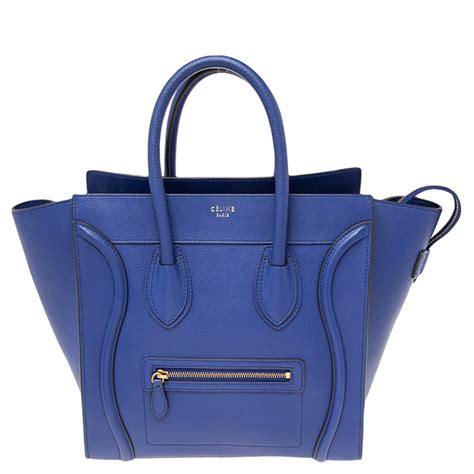 celine bag blue luggage|Celine luggage bag sale.